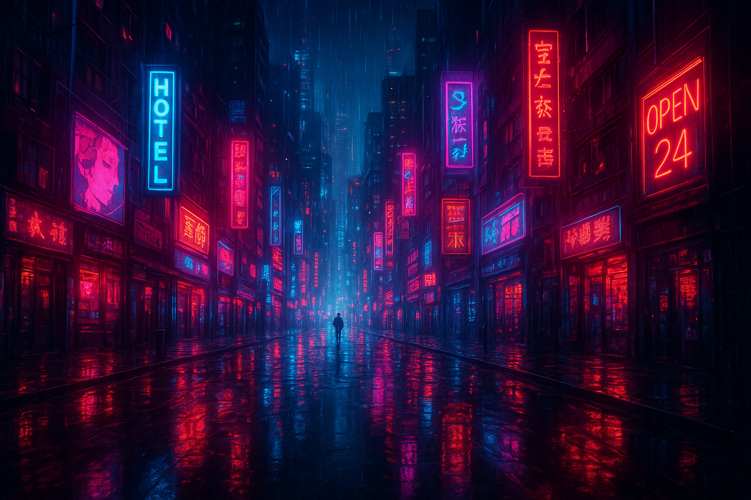 Neon City Pack collection cover image for WallpaperLaunchpad
