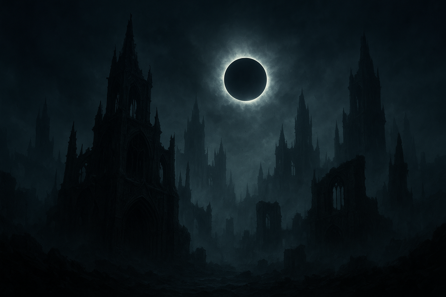 Crown of Hollow Ruins AI wallpaper, 1536x1024