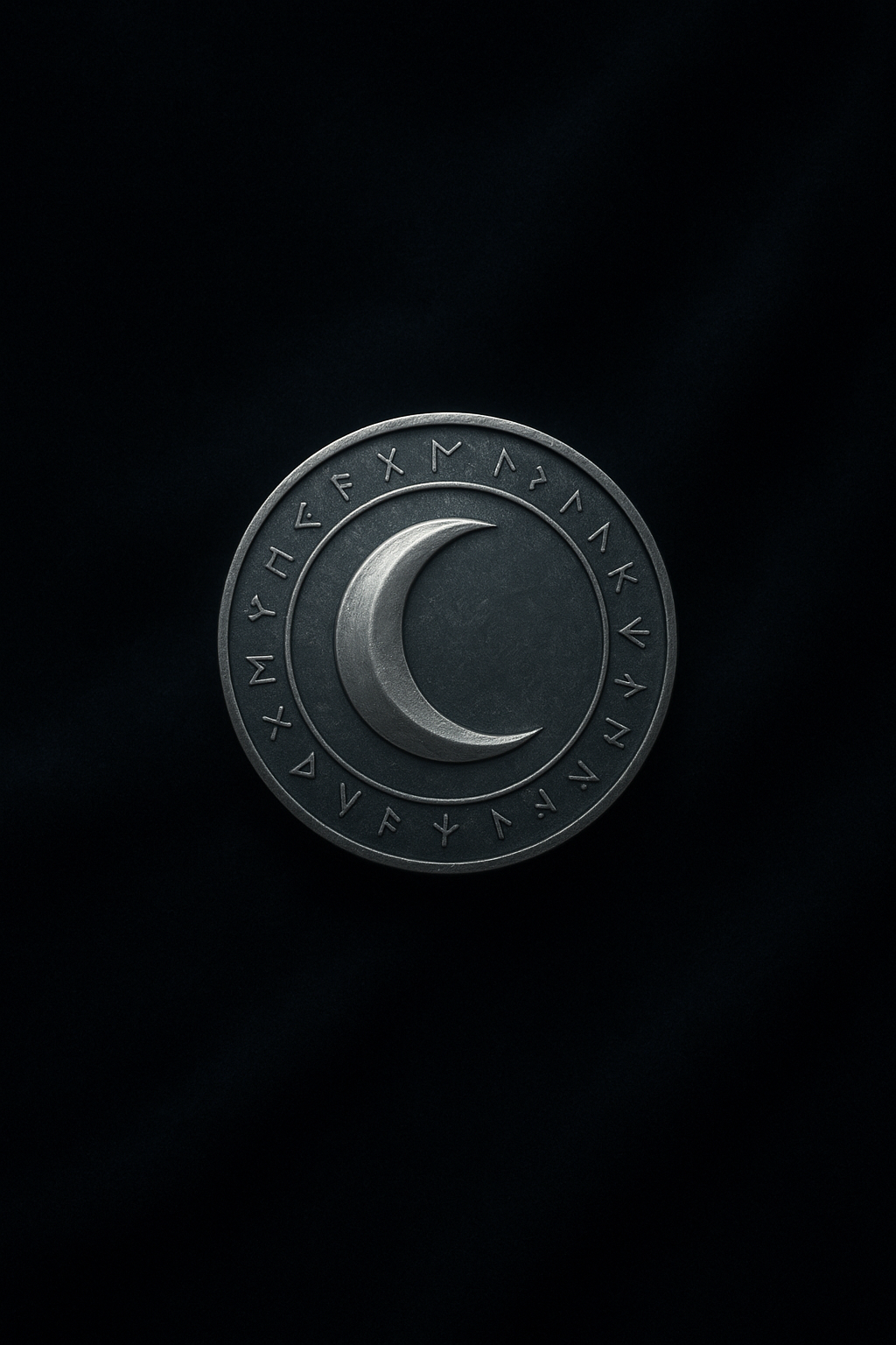 Moon Sigil Lock Screen AI wallpaper, 1024x1536